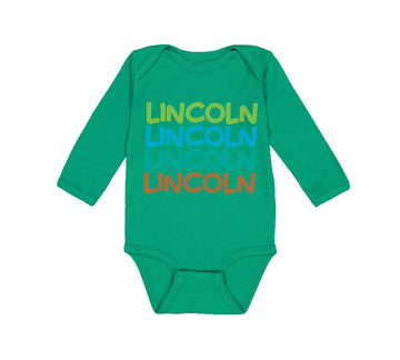 Long Sleeve Bodysuit Baby Abraham Lincoln President Style C Boy & Girl Clothes