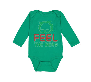 Long Sleeve Bodysuit Baby Feel The Bern Bernie Sanders Boy & Girl Clothes Cotton