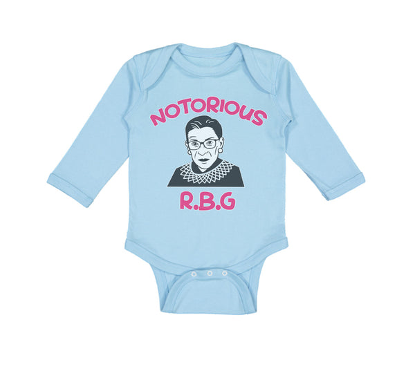 Long Sleeve Bodysuit Baby Notorious R.B.G Ruth Bader Ginsburg Boy & Girl Clothes