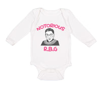 Long Sleeve Bodysuit Baby Notorious R.B.G Ruth Bader Ginsburg Boy & Girl Clothes