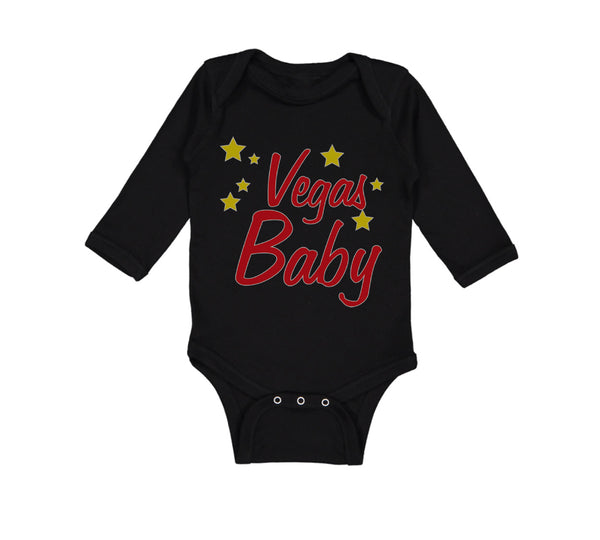 Long Sleeve Bodysuit Baby Vegas Baby Funny Humor Boy & Girl Clothes Cotton