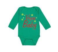 Long Sleeve Bodysuit Baby Vegas Baby Funny Humor Boy & Girl Clothes Cotton