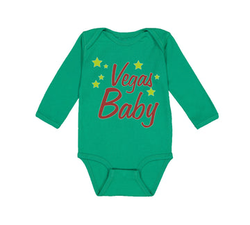 Long Sleeve Bodysuit Baby Vegas Baby Funny Humor Boy & Girl Clothes Cotton