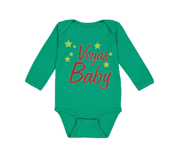 Long Sleeve Bodysuit Baby Vegas Baby Funny Humor Boy & Girl Clothes Cotton