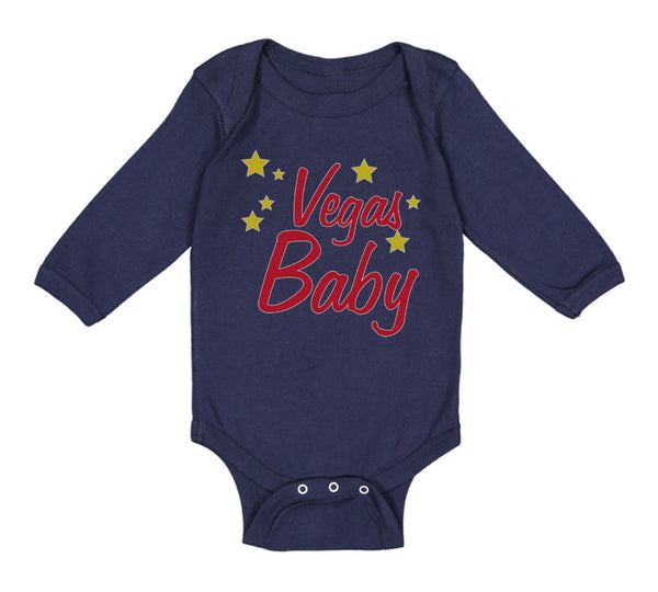 Long Sleeve Bodysuit Baby Vegas Baby Funny Humor Boy & Girl Clothes Cotton