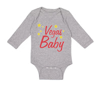 Long Sleeve Bodysuit Baby Vegas Baby Funny Humor Boy & Girl Clothes Cotton