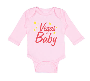 Long Sleeve Bodysuit Baby Vegas Baby Funny Humor Boy & Girl Clothes Cotton