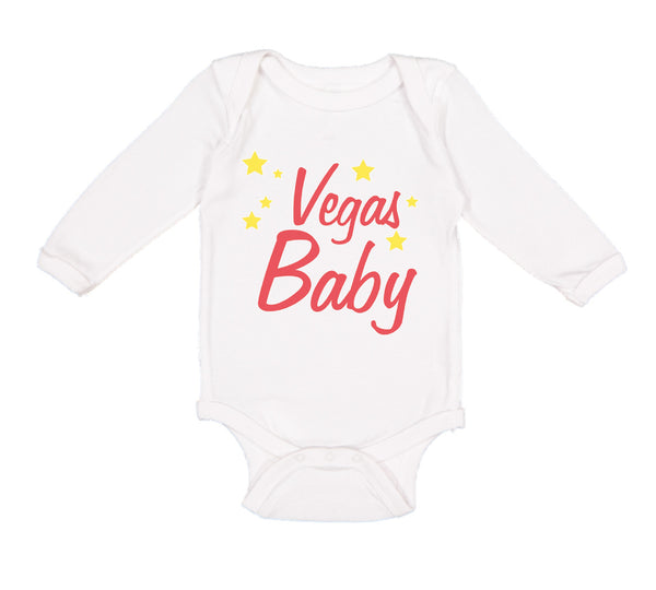 Long Sleeve Bodysuit Baby Vegas Baby Funny Humor Boy & Girl Clothes Cotton