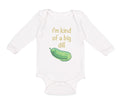 Long Sleeve Bodysuit Baby I'M Kind of of A Big Dill Funny Humor Cotton