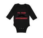 Long Sleeve Bodysuit Baby I'M Your Huckleberry Boy & Girl Clothes Cotton