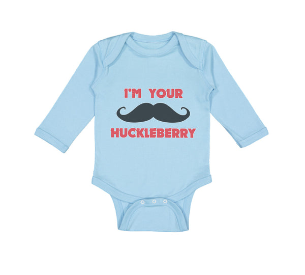 Long Sleeve Bodysuit Baby I'M Your Huckleberry Boy & Girl Clothes Cotton