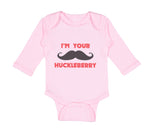 Long Sleeve Bodysuit Baby I'M Your Huckleberry Boy & Girl Clothes Cotton