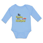 Long Sleeve Bodysuit Baby Grandpa Firefighter Profession Vehicle Cotton - Cute Rascals