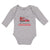 Long Sleeve Bodysuit Baby My Uncle's A Firefighter with Working Vehicle Cotton