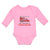 Long Sleeve Bodysuit Baby My Uncle's A Firefighter with Working Vehicle Cotton