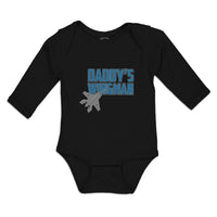 Long Sleeve Bodysuit Baby Daddy's Wingman Airplane Boy & Girl Clothes Cotton - Cute Rascals