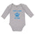 Long Sleeve Bodysuit Baby There's A New in Town Sheriff Circle with Star Cotton