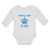 Long Sleeve Bodysuit Baby There's A New in Town Sheriff Circle with Star Cotton