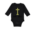 Long Sleeve Bodysuit Baby Cradle Catholic Christian Jesus God Boy & Girl Clothes