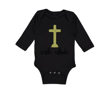 Long Sleeve Bodysuit Baby Cradle Catholic Christian Jesus God Boy & Girl Clothes