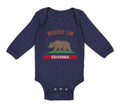 Long Sleeve Bodysuit Baby Made in California Boy & Girl Clothes Cotton