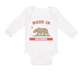 Long Sleeve Bodysuit Baby Made in California Boy & Girl Clothes Cotton