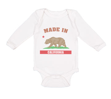 Long Sleeve Bodysuit Baby Made in California Boy & Girl Clothes Cotton