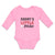 Long Sleeve Bodysuit Baby Daddy's Little Picther Sport Baseball Cotton - Cute Rascals