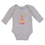 Long Sleeve Bodysuit Baby Im Let Dynasty Begin Toy Teddy Bear Heart Cotton