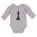 Long Sleeve Bodysuit Baby Chess Sport Game King Silhouette Boy & Girl Clothes