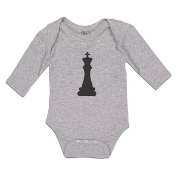 Long Sleeve Bodysuit Baby Chess Sport Game King Silhouette Boy & Girl Clothes