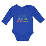 Long Sleeve Bodysuit Baby Daddy's Golfer Sport Flag Bat Golf Grass Cotton - Cute Rascals