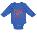 Long Sleeve Bodysuit Baby I'M A Little Fighter Box Boxing Boxer Cotton