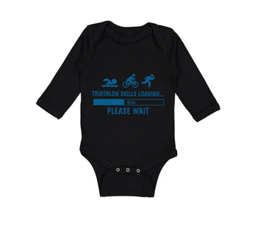 Long Sleeve Bodysuit Baby Triathlon Skills Loading Boy & Girl Clothes Cotton