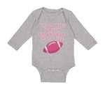 Long Sleeve Bodysuit Baby I Roll with Daddy and We Both Roll Tide Cotton