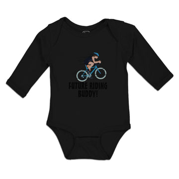 Long Sleeve Bodysuit Baby Future Riding Buddy! Sports Cycling Boy & Girl Clothes