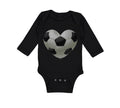 Long Sleeve Bodysuit Baby Soccer Heart Boy & Girl Clothes Cotton