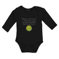 Long Sleeve Bodysuit Baby Grow Want Tennis My Grandpa. Sports Ball Cotton