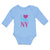 Long Sleeve Bodysuit Baby I Love Ny Heart New York City Boy & Girl Clothes