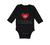 Long Sleeve Bodysuit Baby Chd Warrior Congenital Heart Disease Cotton - Cute Rascals