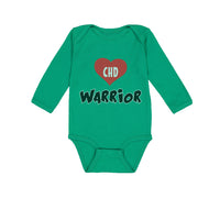 Long Sleeve Bodysuit Baby Chd Warrior Congenital Heart Disease Cotton - Cute Rascals