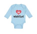 Long Sleeve Bodysuit Baby Chd Warrior Congenital Heart Disease Cotton - Cute Rascals