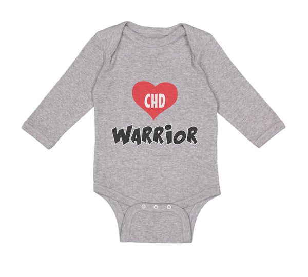 Long Sleeve Bodysuit Baby Chd Warrior Congenital Heart Disease Cotton - Cute Rascals