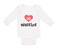 Long Sleeve Bodysuit Baby Chd Warrior Congenital Heart Disease Cotton - Cute Rascals