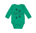 Long Sleeve Bodysuit Baby My Sister Is A Black Lab Dog Lover Pet Cotton