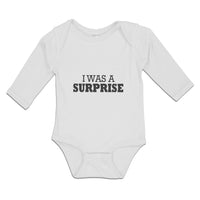 I Was Surprise Silhouette Text