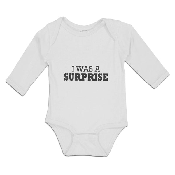 I Was Surprise Silhouette Text