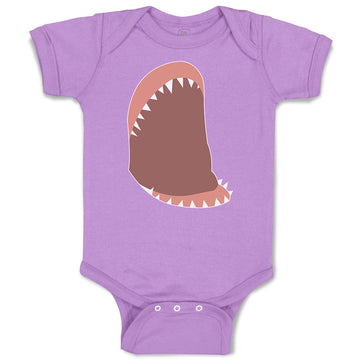 Baby Clothes Horror Animated Shark Jaw with Sharp Toothlike Baby Bodysuits