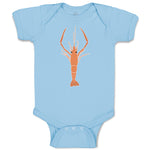 Baby Clothes Large Marine Lobster with Stalked Eyes Sealife Baby Bodysuits