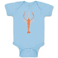 Baby Clothes Large Marine Lobster with Stalked Eyes Sealife Baby Bodysuits